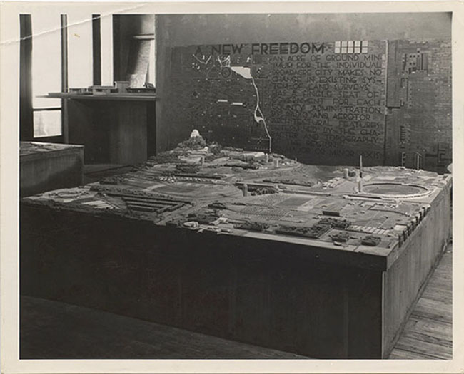 The Broadacre City Model, Section B, 1935.
